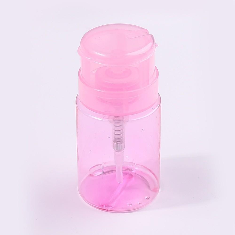 Empty Refillable Bottles Push-type Makeup Remover Bottle Pump Dispenser Bottle  For Nail Polish