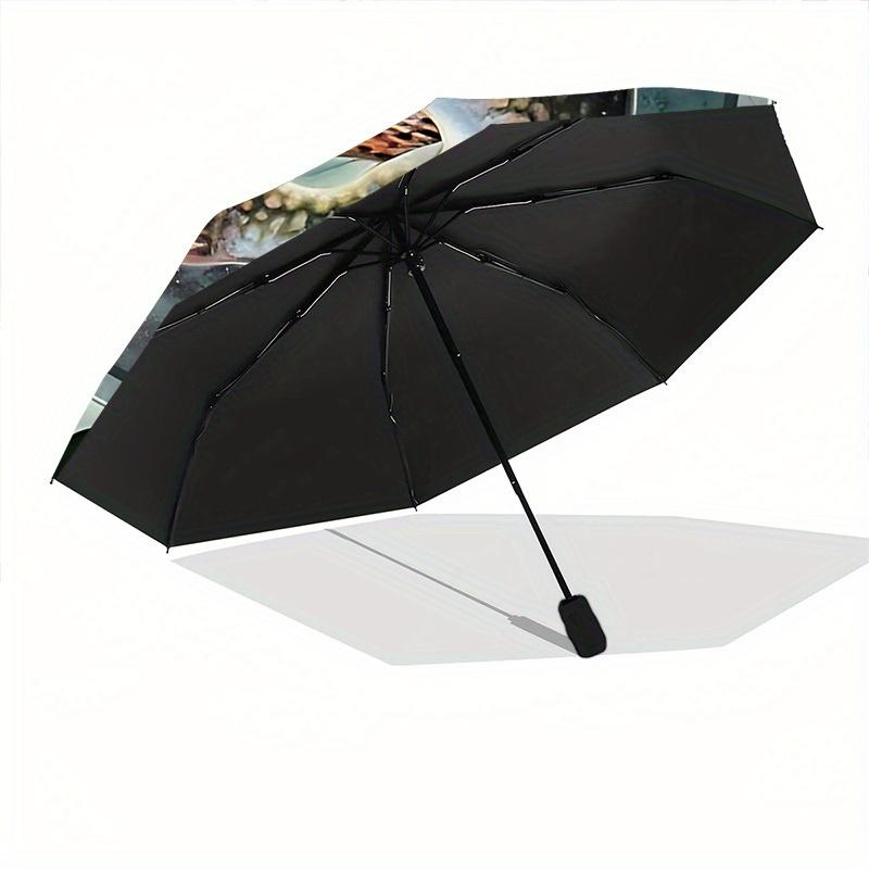 1pc Fish Clock Auto Open/close, All-Season Portable Folding Umbrella for Women & Men, Travel, Everyday, Formal Events - Compact Luxury Parasol, Outdoo