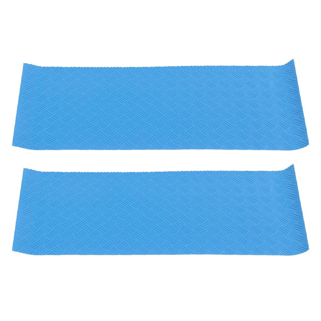 2 Stück Schwimmbadleitermatte Gummi Schutzboden Stufenpolster 60x24x0.1cm Set Kit