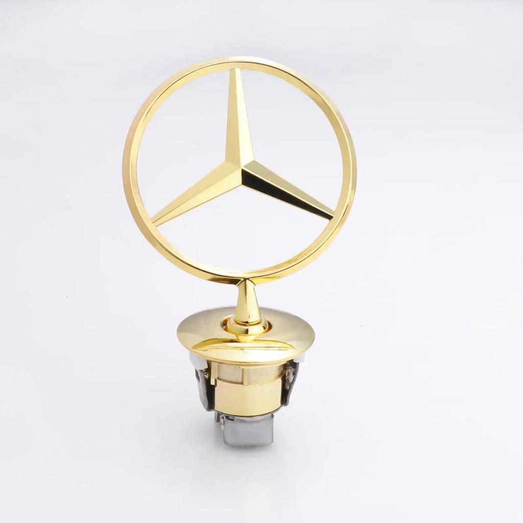Autoaufkleber C200 E300 Heiß 2026 Für Benz 1 Stück Mercedes Benz Auto Motorhauben Logo Emblem Zinklegierung Abzeichen Für W204 W220 C180 C200