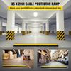 5 Channel Rubber Cable Protectors Extreme Cable Ramps 66000lbs Heavy Duty 5 Slots Protective Cable Wire Cord Ramp Driveway Rubber Traffic Speed Bumps