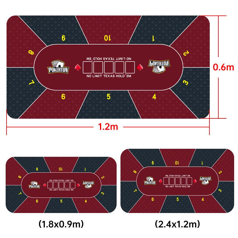 Beliebte Texas Hold'em Guandan Rutschfeste Gummi-Tischmatte & Mauspad