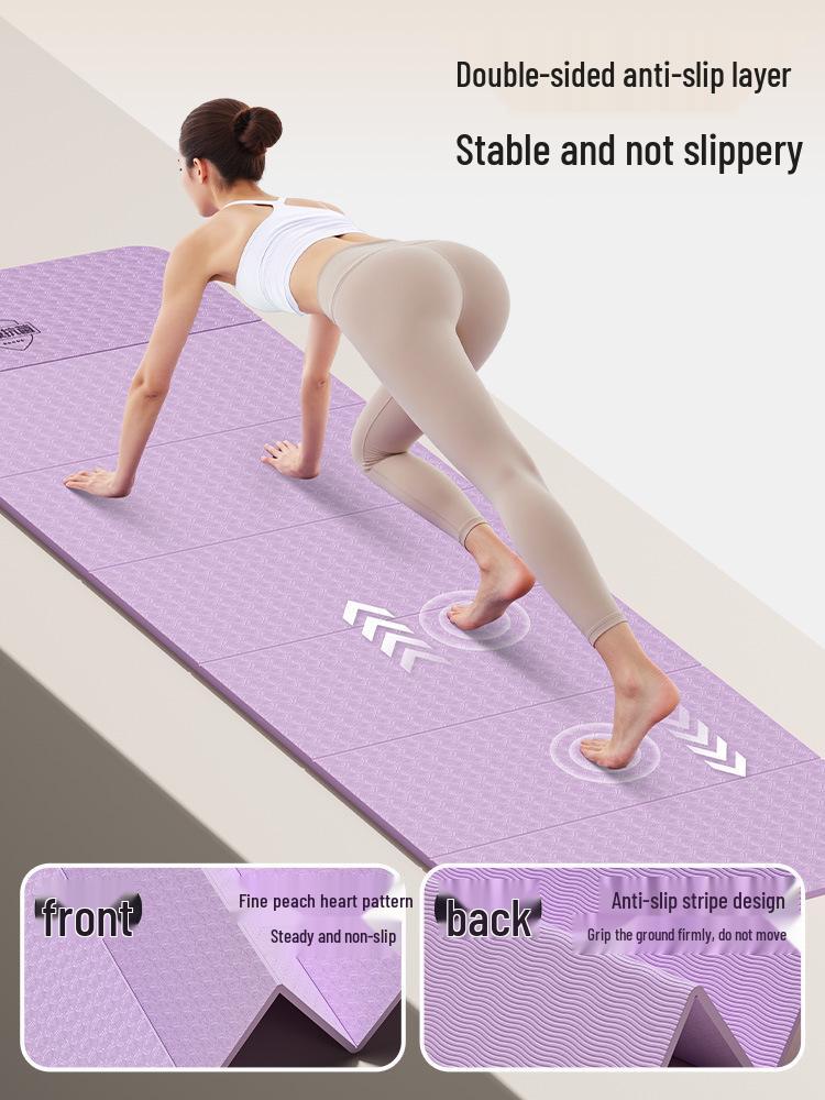Extra-Wide Thickened TPE Yoga Mat for Fitness, Exercise, and Home Use - Classic Model