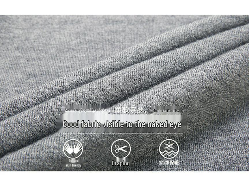 Men's Winter Velvet Pullover Sweater - Anti-Cold, Thick, Half-High Collar, Luxurious, Warm to -15°C