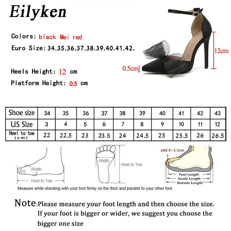 Fashion Eilyken New Style Pointed Toe Sandals Sexy Buckle Strap Cover Heel Women Spring Summer Mesh Butterfly-knot Wedding Pumps Shoes