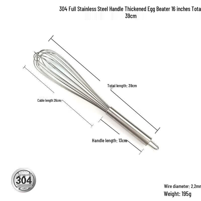 Yingtang 16-inch Manual Baking Whisks (10-Pack)