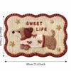 Durable 40*60cm Bath Mat Dirt-scraping Surface Water Absorption Pony Door Mat Household Washable Doormat Home Decoration