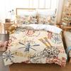 Captain Nautical Anchor Bedding Set Adult Kids Soft Breathable Washable Twin Queen King Size 3D Print Duvet Cove Gift for Boys