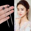 Pearl & Zircon Tassel Earrings