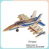 Children's Handmade Wooden Airliner Model 3D Puzzle Educational Toy