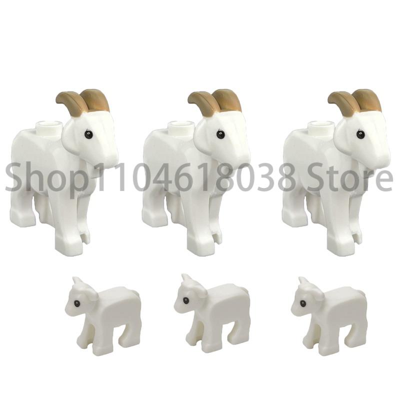 City Animal Zoo Farm MOC Building Block Pig Chicken Sheep Crocodiles Panda Dolphin Elephant Gorilla Fruit Eagle Bricks Toys A31