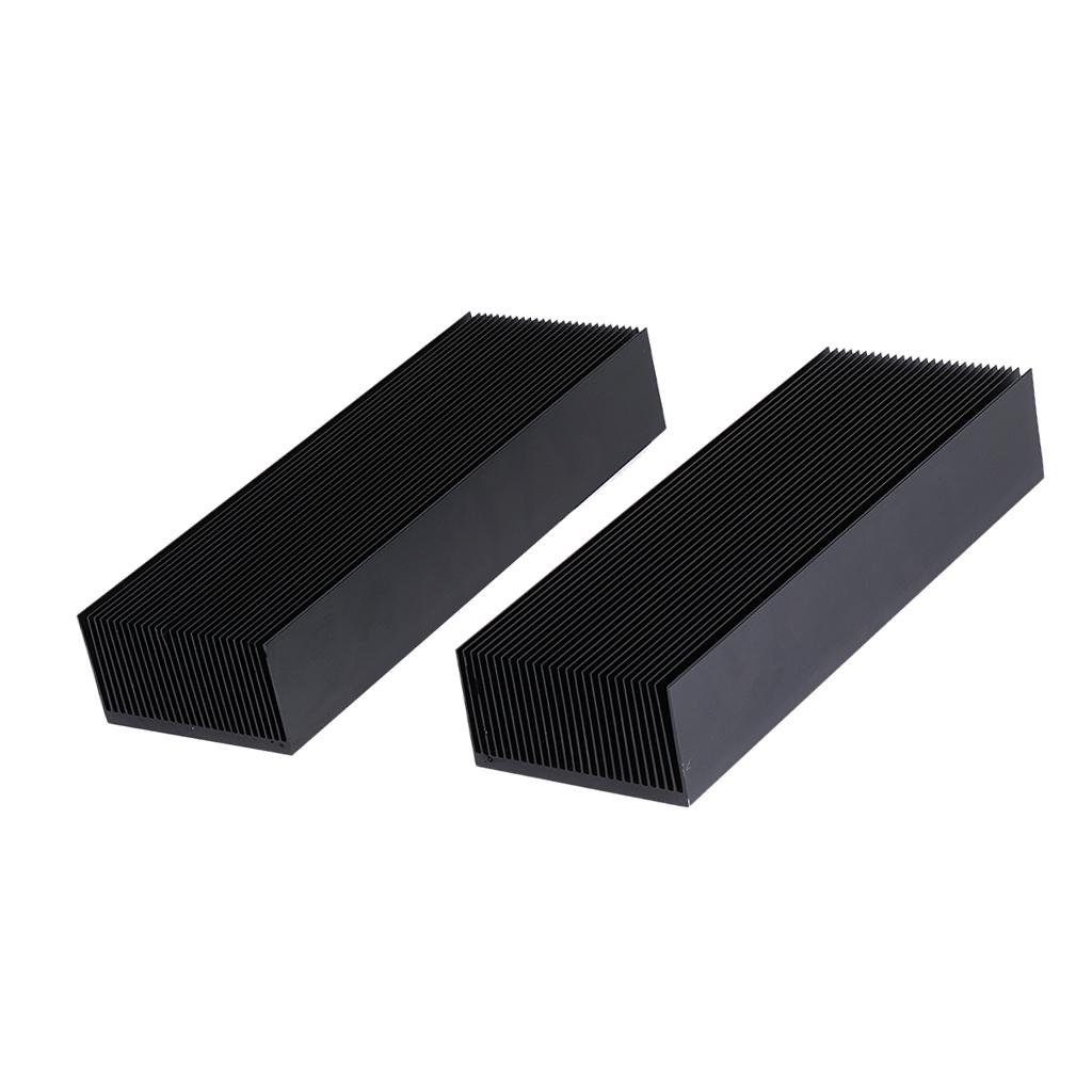 perfk 2 Unids Disipador de Calor Aluminio LED M/ódulo de Disipador Radiador DIY Refrigerador 69x37x200mm