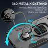 KEYSION Shockproof Case for Samsung S25 Edge 5G Soft Silicone+PC Upright Metal Ring Stand Phone Back Cover for Galaxy S25 Edge