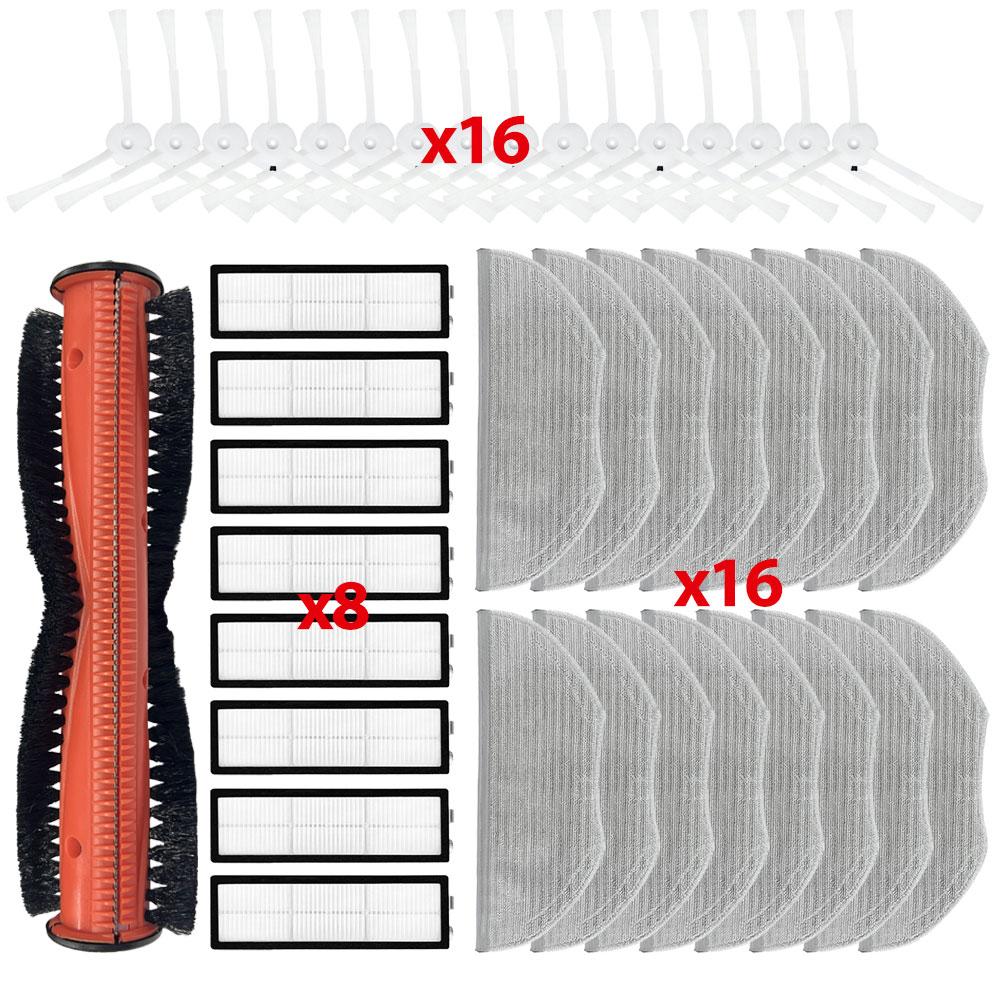 Mopptuch Lappen Seitenbürste HEPA Filter Ersatz Für Xiaomi Roboterstaubsauger S10T STFCR01SZ Verwicklungsschutz Kehren und Wischen