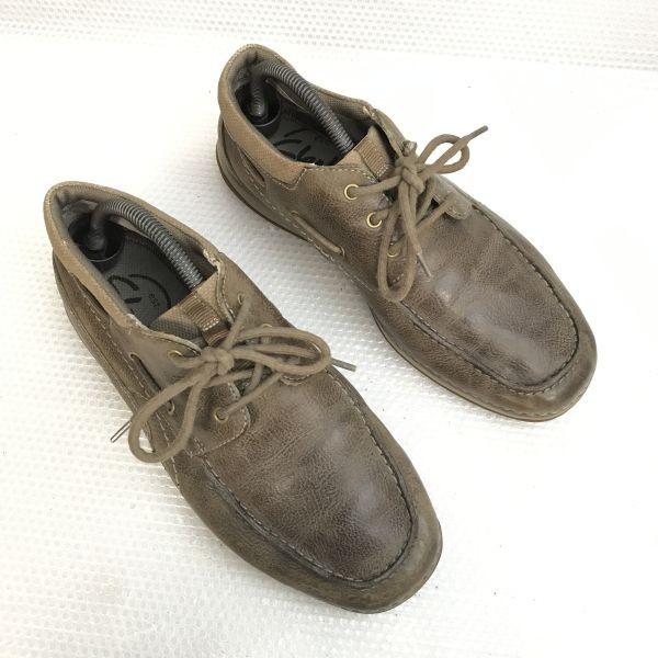 Clarks Low Boots Deck Shoes 8.5M 26.0-26.5 brown(USED)