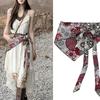 Ethnic Style Triangular Scarf Multicolor Belt Fashion Waist Seal  Women