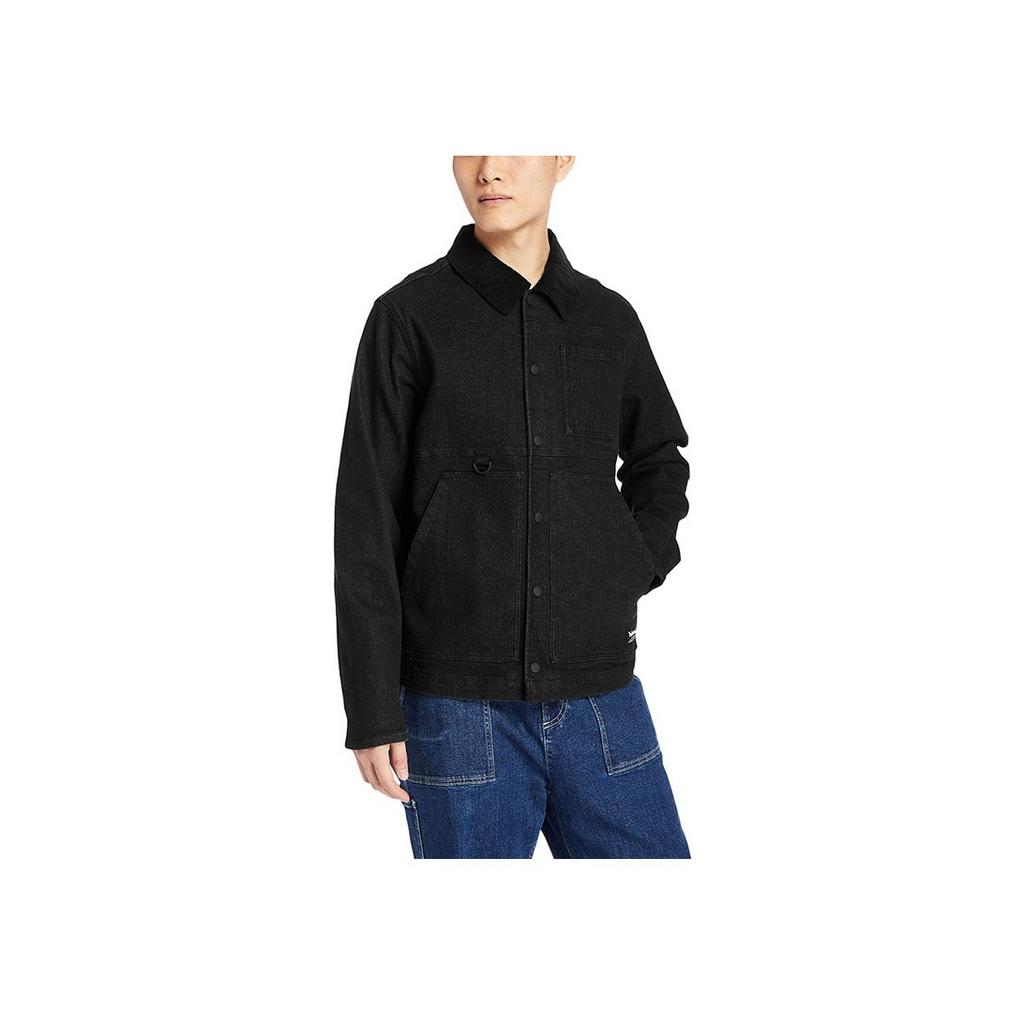 Timberland Casual Denim Jacket Men Jackets Black A2D7Z-BU5