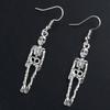 Bat Spider Dangle Earrings Women Jointed Skeleton Long Ear Drop Earrings Stud Halloween Goth Punk Costume Accessories