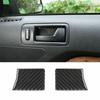 Inner Door Handle Bowl Trim Decal Sticker For Ford Mustang 2009-13 Carbon Fiber