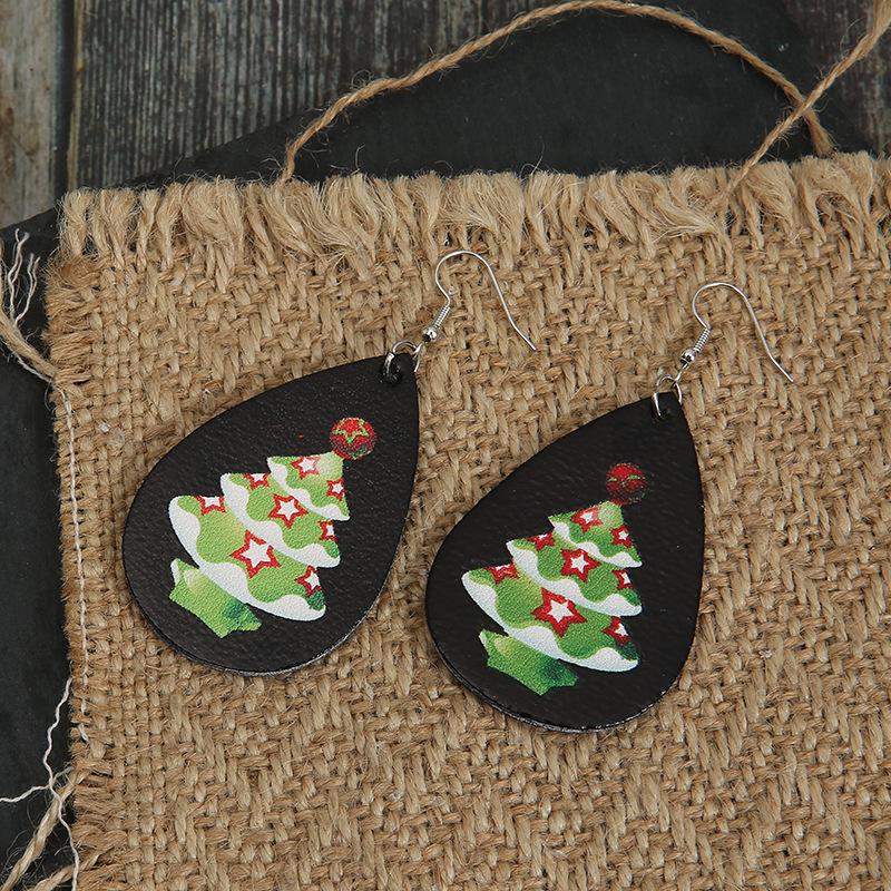 

Новые европейские и американские серьги-звезды для рождественской елки из ПУ кожи