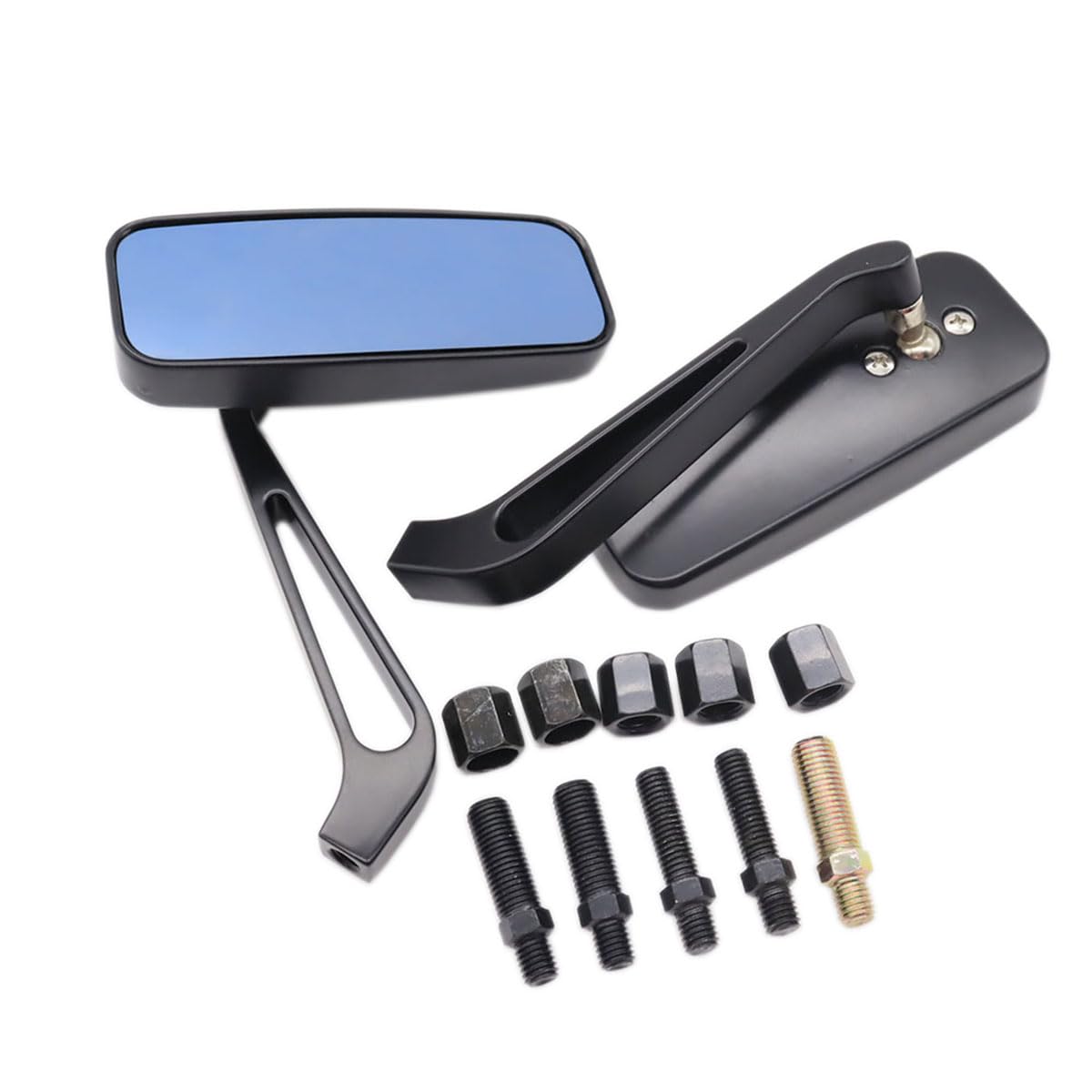 

JPMODAO Modified Universal Motorcycle Electric Car Rearview Mirror, 2 x 10 MM Screw Teeth, small size синий