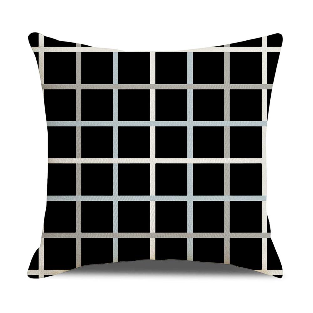 

Сучасна проста наволочка з льону в скандинавському стилі, наволочка для диванної подушки, товари для дому, наволочка контрастного кольору 45 * 45Cm (excluding pillow core)