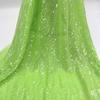 Tessuto di Pizzo Ricamato Full Paillettes Lucide Multicolore Materiale da Cucito Fai da Te per Abito da Sposa Tessuto Decorativo per Abbigliamento