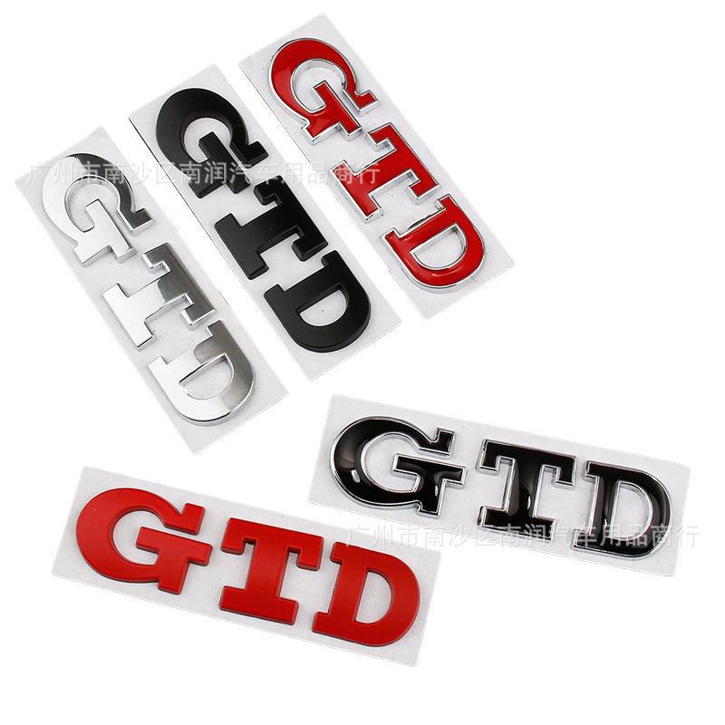 Volkswagen POLO, Golf 6 & 7 GTD Performance Trunk Emblem - Personalized Metal Car Sticker