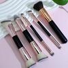 Yise Double-Ended 5-Piece Makeup Brush Set for Foundation, Blush & Eyeshadow - Soft Bristles for Face Contouring