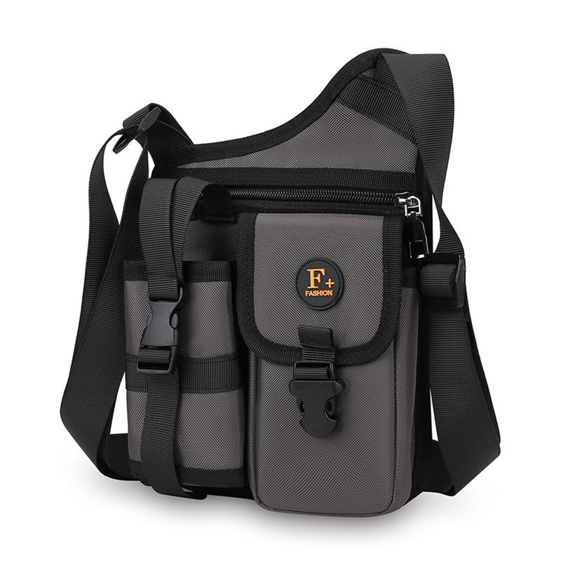 Men's Crossbody Bag Water Cup Bag Outdoor Travel Cycling Bag Water-Repellent Shoulder Bag