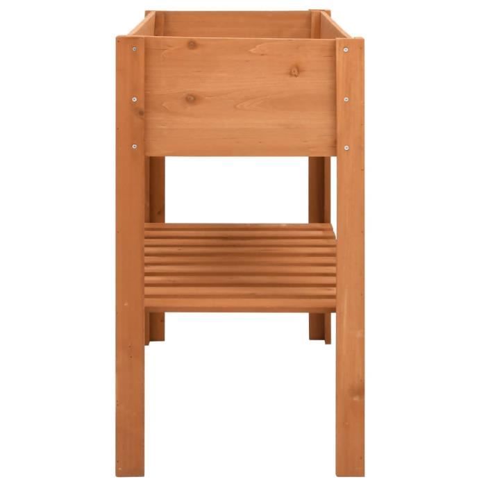 Jardinière - VIDAXL - 88x43x80 cm - Bois de sapin - Capacité 20 kg - Rectangulaire