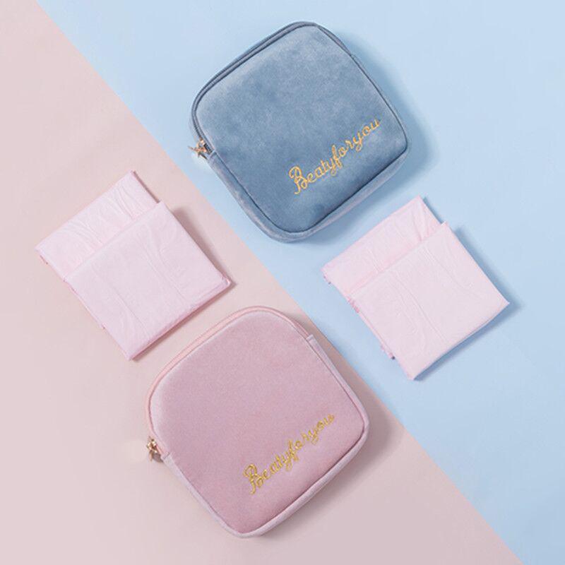 Sanitary Napkin Storage Bag, Plush Cloth, Aunt Storage Bag, Portable Tampon Pad Storage Bag, Carry-on Clutch
