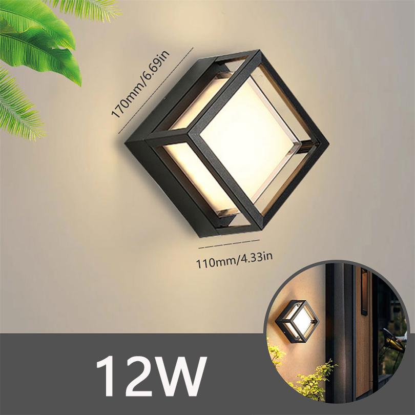 Waterproof Wall Lamp LED Bedroom Living Room Lamp Home Outdoor Lighting Circular Moon Lamp Wall Decoration Creativity 90-265V