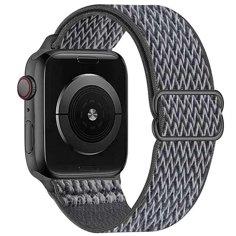 Elastyczny Nylonowy Pasek do Apple Watch ultra 2 49mm Seria 9/8/7 41mm 45mm38/42-40mm/44mm Boho Bransoletka iWatch 6 5 4 3 Se Pasek