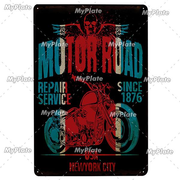 Motorbike Metal Sign Vintage Plaque Tin Sign Wall Decor For Garage Plate Crafts Art Ride Or Die Poster Gift Custom Drop Shipping