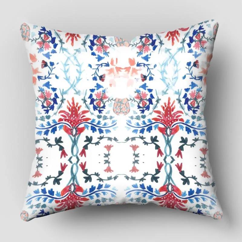 William Morris Pillow Cover Bedroom Home Office Decorative Pillowcase Square Zipper Pillow Cases Satin Fabric Eco-Friendly