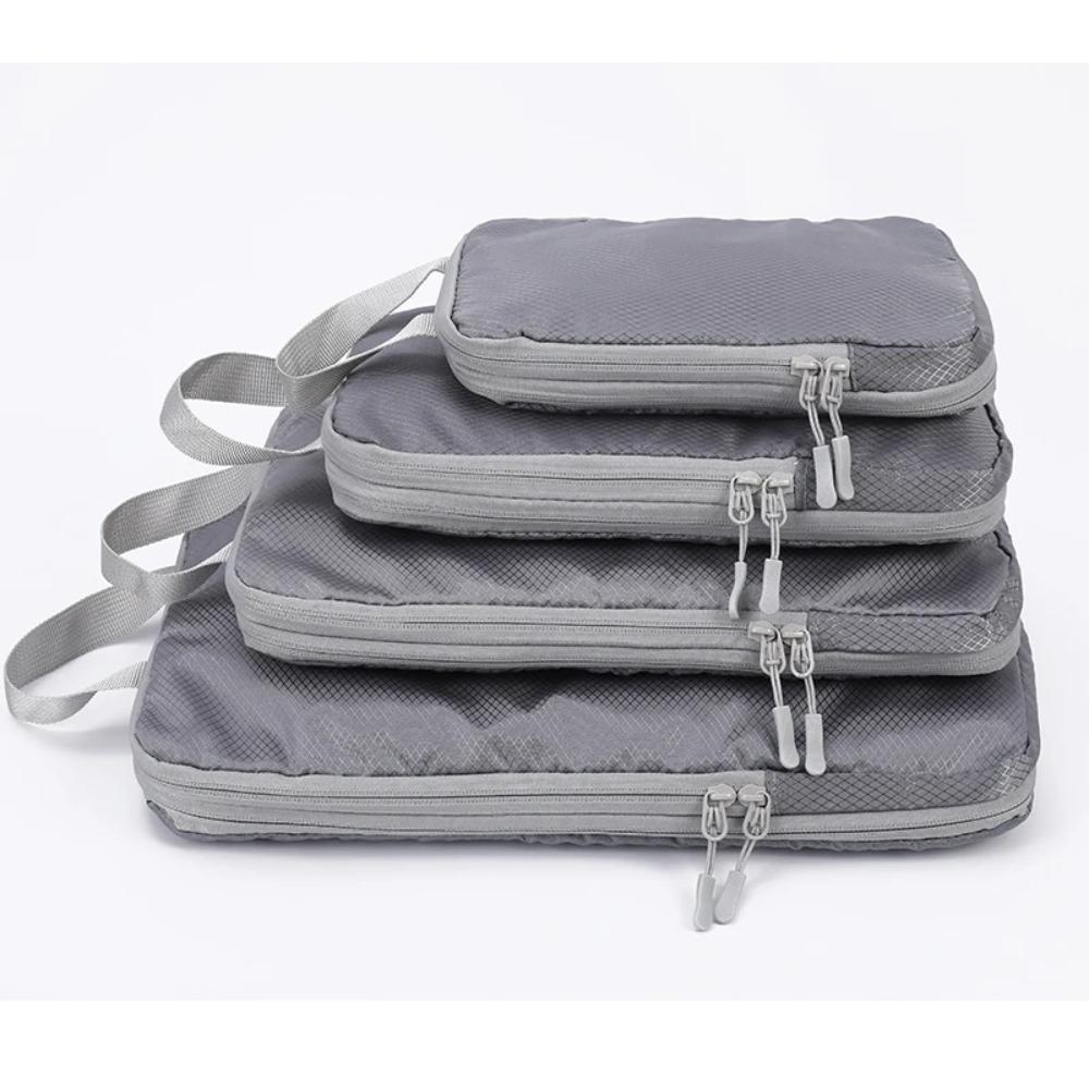 Compressible 4-Piece Set Business Travel Storage Bag Simple Fashionable Multi-Functional Vertical Waterproof Organizer Bag