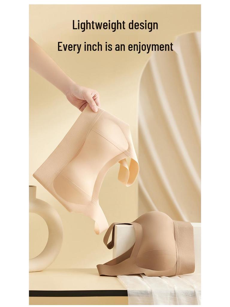 Tila Seamless Shaping Bra: Wire-Free, Wide Straps, Anti-Sagging, Small Chest Support for Women.
