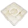 Divided Serving Tray with Lid Handle 12 Compartment Snackle Box Charcuterie Container for Portable Snack Platters Clear