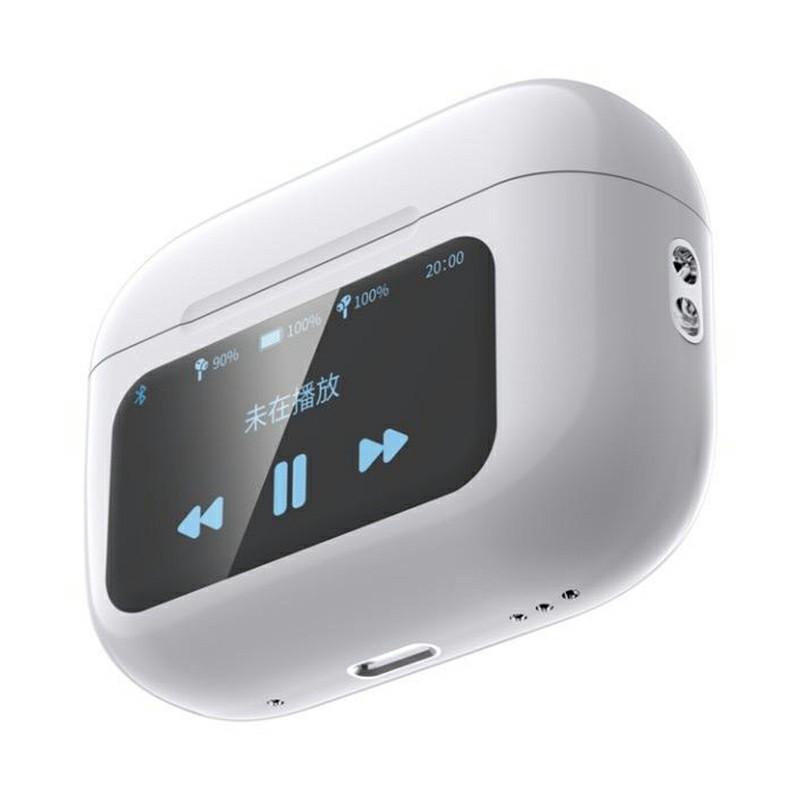 

A9 Pro Smart LCD Color Touch Screen Earbuds with ANC+ENC Active Noise Cancellation Bluetooth-compatible Headset A