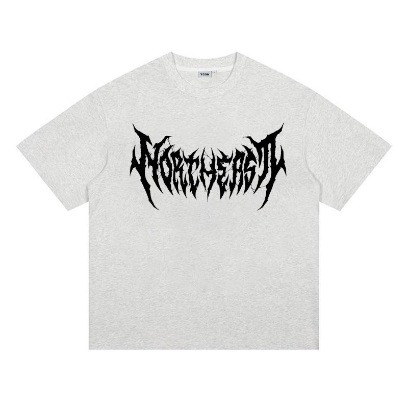 Herren Grafik T-Shirts Kurzarm T-Shirts Tops Oversized Vintage Streetwear Gothic Harajuku Koreanische Mode Sommer Y2k Kleidung