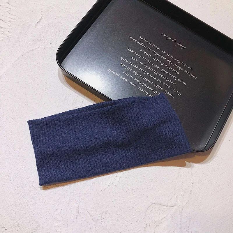 

Спортивные эластичные повязки на голову для мужчин повязка на голову для женщин Лента для аксессуаров для волос FDR05 темно-синий