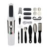 Professional Pedicure Kit 10 In 1 Set Includes Electric Foot Care Device With 3 Speeds And Grinding Heads For Dead Skin Removal