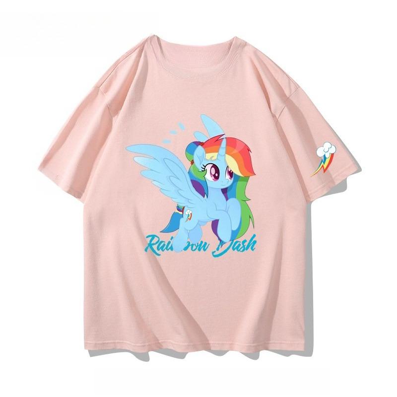2026 summer new Little Pony animated series Briq Yunbao related products shortsleeved Tshirt for both Unisex and Women