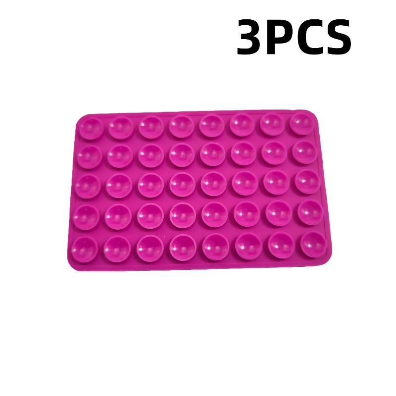1/3Pcs Mobile Phone Silicone Sucker Pad Double Sided 40 Suction Cup Phone Holder Detachable Anti-slip Fixture