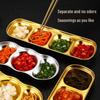 Korean Style Gold 304 Stainless Steel Dipping Plate