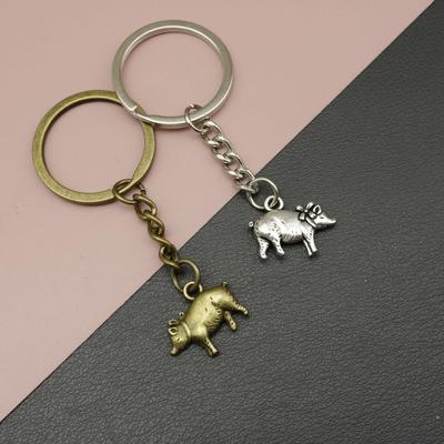 Portachiavi Ciondolo Gioiello Animale Maiale Vendita Calda