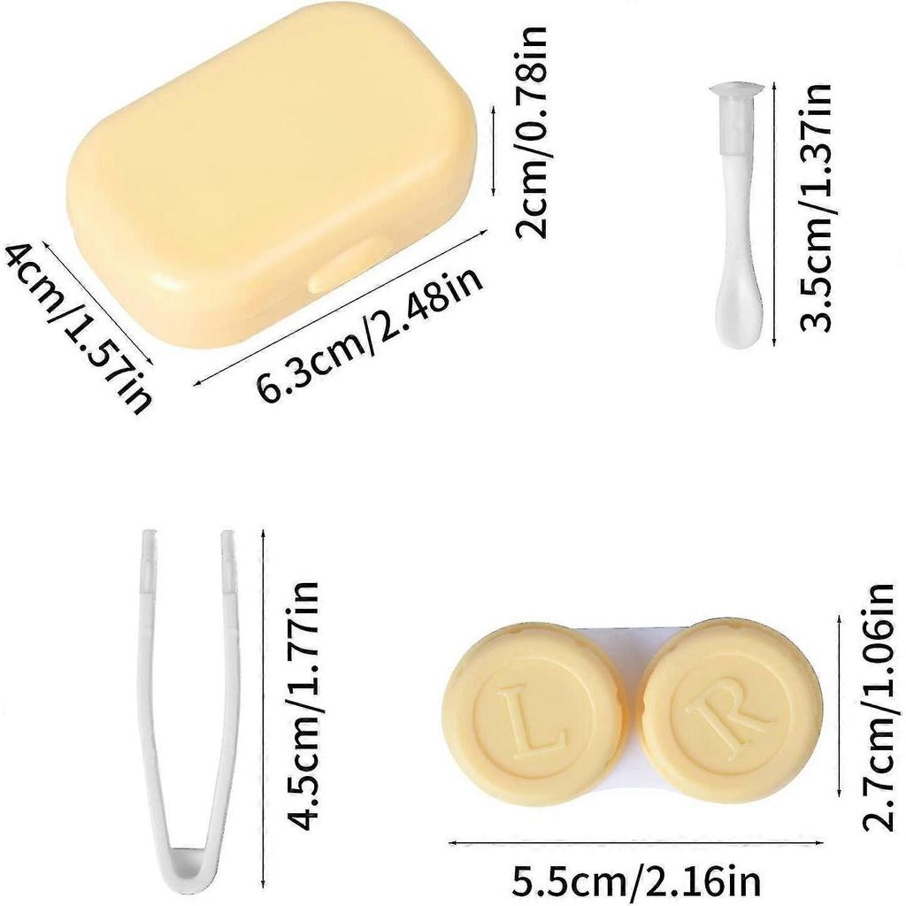 6 Pieces Contact Lens Case, Contact Lens Box, Exquisite Contact Lens Container