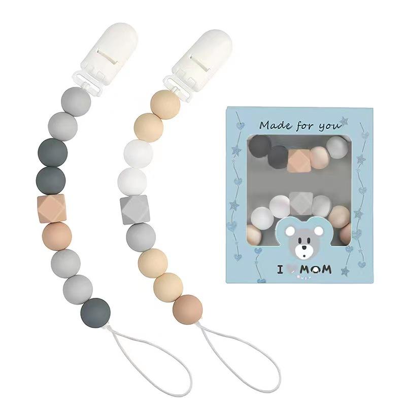 Silicone Pacifier Clips New Baby Nipples Children Holder Clip Chain Pacifier Children Teething Toys