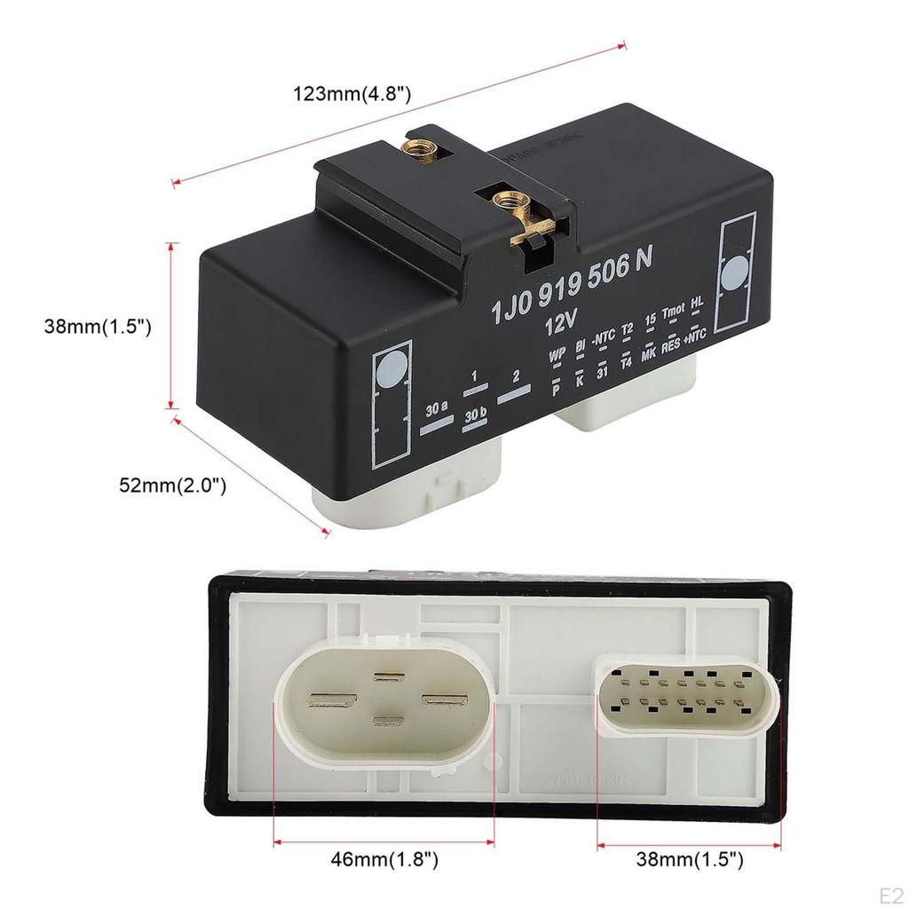 Modul ovládání chladicího ventilátoru 1J0919506N Relé ventilátoru chladiče pro Volkswagen